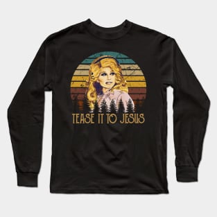 Vintage Musical Retro Parton My Favorite People Long Sleeve T-Shirt